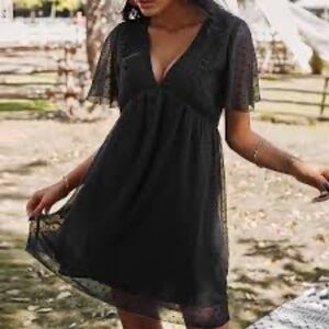 Park & Fifth Black Rennie Mini Dress XS